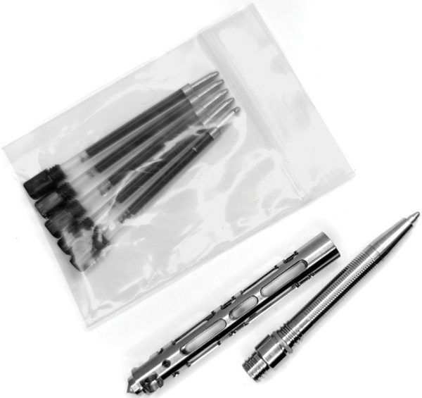 Ketuo Ti Gray Tactical Pen Titanium Glass Breaker