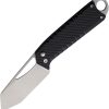 Ketuo Ventr Button Lock Folding Knife 14C28N Tanto Black G10