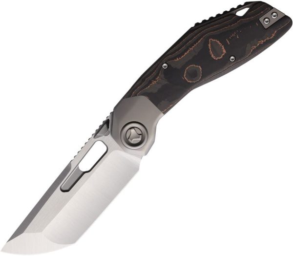 Ketuo Yakuza Framelock Folding Knife M390 Copper Carbon Fiber