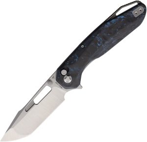 Ketuo Triad Button Linerlock M390 Blue CF