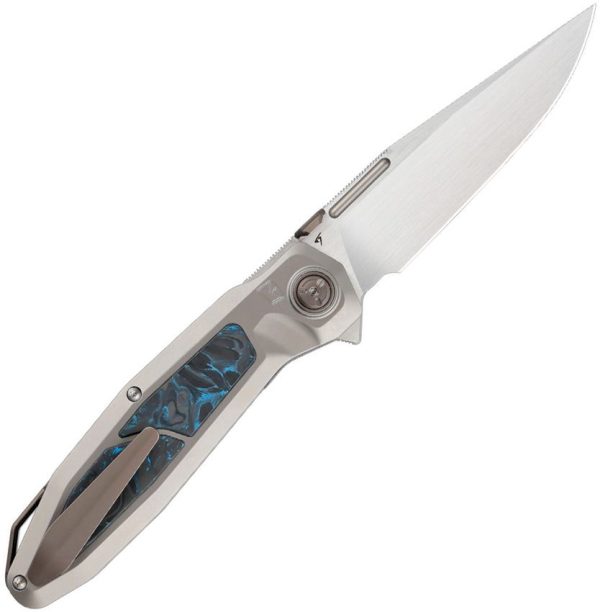 Ketuo Bratva Linerlock Satin M390 Folding Knife Titanium
