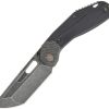 Ketuo Yakuza Linerlock Black Folding Knife 14C28N Tanto