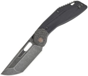 Ketuo Yakuza Linerlock Black Folding Knife 14C28N Tanto