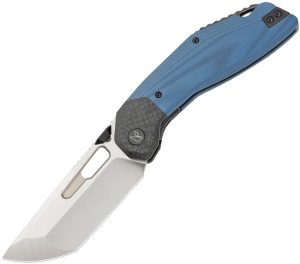 Ketuo Yakuza Linerlock M390 Satin Blue G10