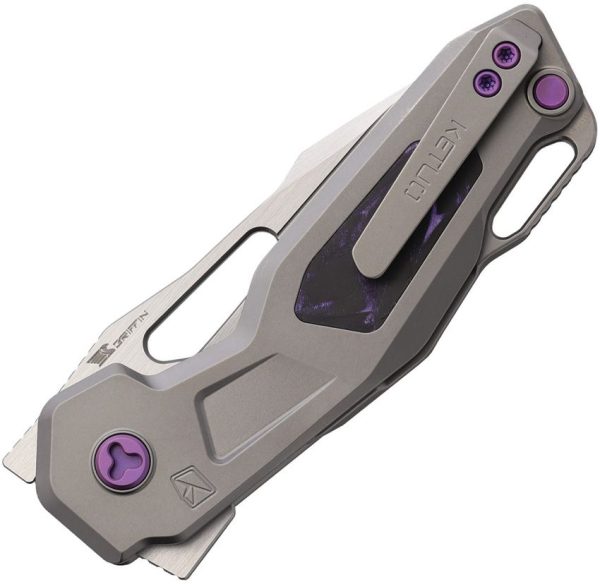 Ketuo Mini Griffin Button Lock M390 Purple