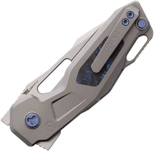 Ketuo Mini Griffin Button Lock M390 Blue