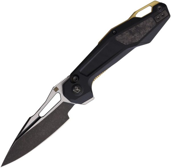 Ketuo Griffin Linerlock Folding Knife 3.5" Black G10