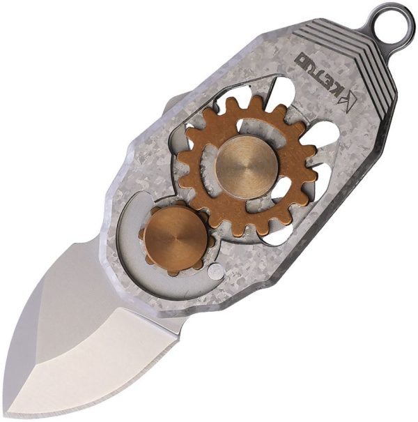 Ketuo Beetle Folder Crystalized Silver - M390 Blade
