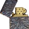 Ketuo Quake Lighter - Cracked Earth Finish Brass
