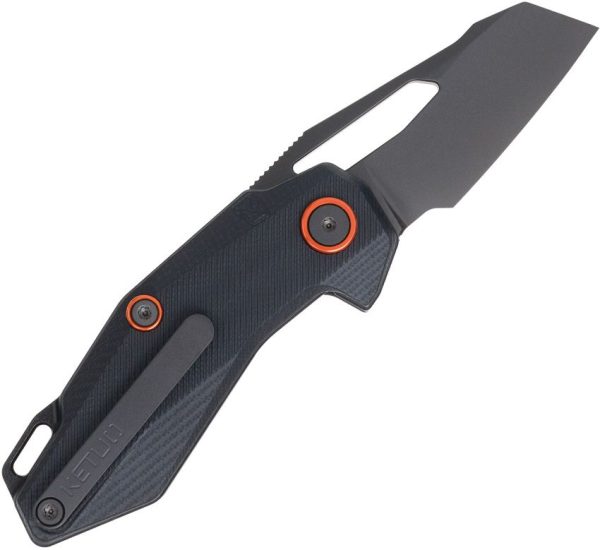 Ketuo Thorn Linerlock Black Folding Knife 14C28N Sandvik Blade