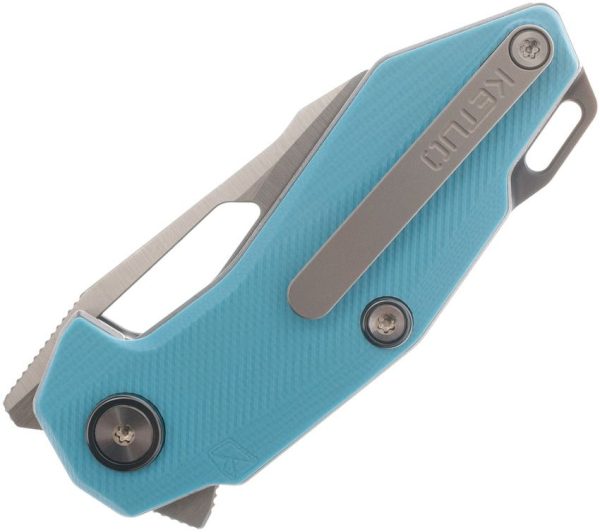 Ketuo Thorn Linerlock Blue 14C28N Folding Knife EDC