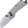 Ketuo Rhapsody Button Lock Gray Folding Knife 14C28N Sandvik