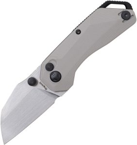 KETM090.jpg Ketuo Rhapsody Button Lock Gray Folding Knife 14C28N Sandvik