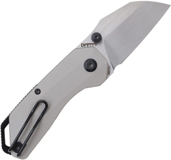 Ketuo Rhapsody Button Lock Gray Folding Knife 14C28N Sandvik