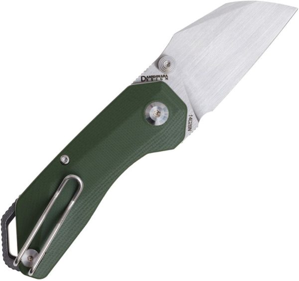 Ketuo Rhapsody Button Lock Folding Knife Green G10 14C28N