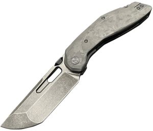 Ketuo Yakuza Linerlock Folding Knife 154CM Black Carbon Fiber