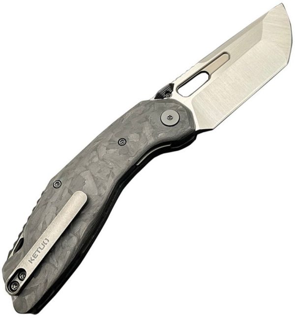 KETM098_add_02.jpg Ketuo Yakuza Linerlock Folding Knife 154CM Black Carbon Fiber