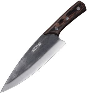 Ketuo 8in Chef's Knife - Full Tang Walnut Handle