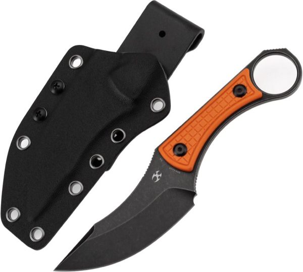 Kansept Niko Fixed Blade Orange G10 D2