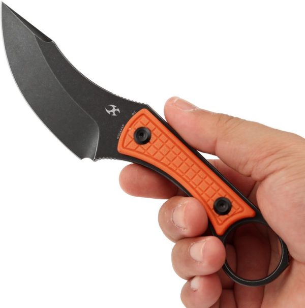Kansept Niko Fixed Blade Orange G10 D2