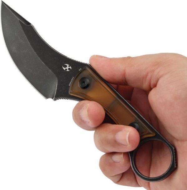 Kansept Niko Fixed Blade Amber PEI D2