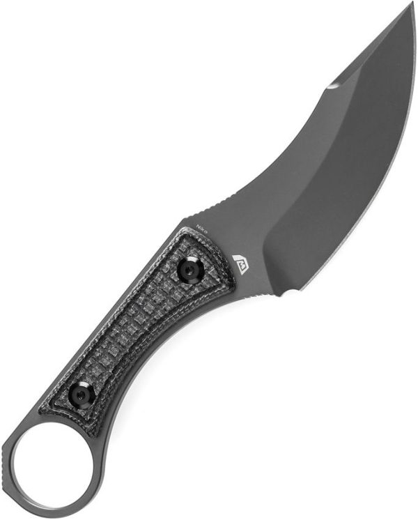 Kansept Niko Fixed Blade - Black Micarta D2