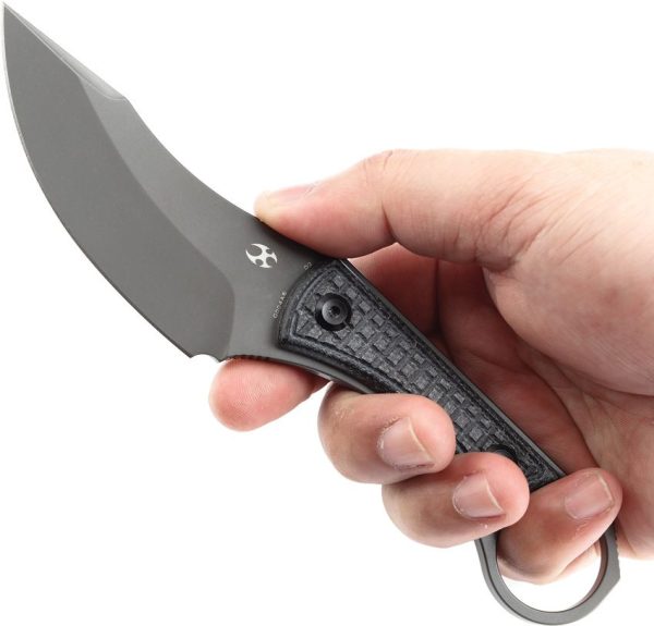 Kansept Niko Fixed Blade - Black Micarta D2