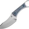 Kansept Niko Fixed Blade - Blue Micarta D2