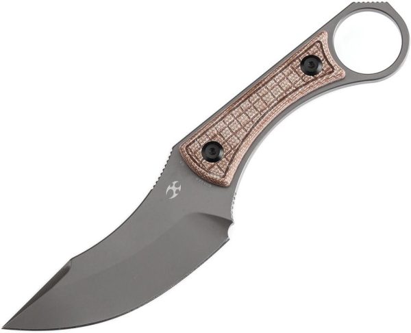 Kansept Niko Fixed Blade - Brown Micarta D2
