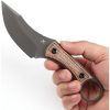 Kansept Niko Fixed Blade - Brown Micarta D2