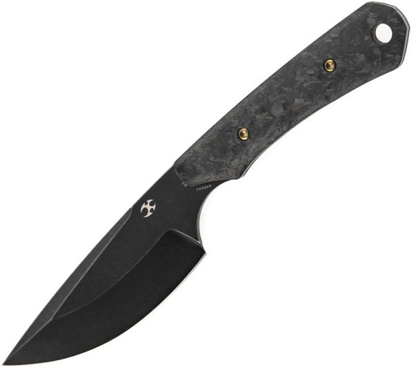Kansept Flank Fixed Blade - Carbon Fiber Shredded