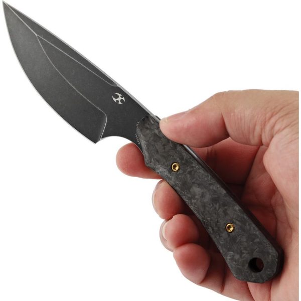 Kansept Flank Fixed Blade - Carbon Fiber Shredded