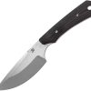 Kansept Flank Fixed Blade - Black/Red G10