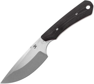 Kansept Flank Fixed Blade - Black/Red G10