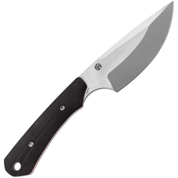 Kansept Flank Fixed Blade - Black/Red G10
