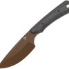 Kansept Flank Fixed Blade - Black Micarta