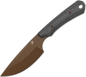 Kansept Flank Fixed Blade - Black Micarta