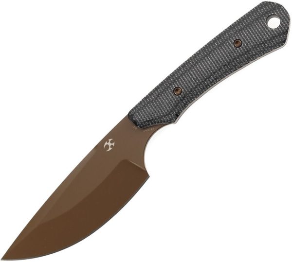 Kansept Flank Fixed Blade - Black Micarta