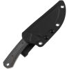 Kansept Flank Fixed Blade - Black Micarta
