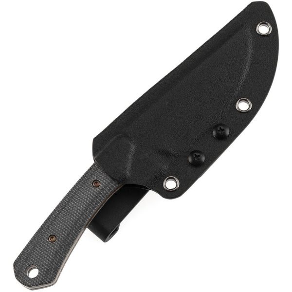 Kansept Flank Fixed Blade - Black Micarta