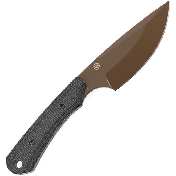 Kansept Flank Fixed Blade - Black Micarta