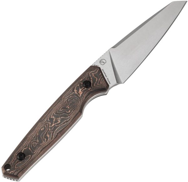 Kansept Knives Parr Fixed Blade - Copper Carbon Fiber