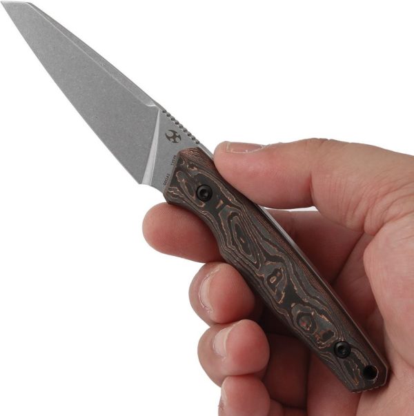 Kansept Knives Parr Fixed Blade - Copper Carbon Fiber