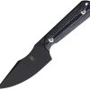 Kizer Harpoon Fixed Blade - Black 1095HC Steel