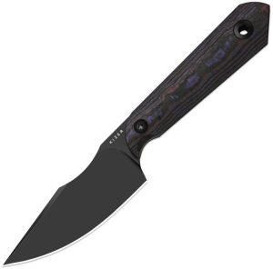 Kizer Mini Harpoon FatCF - M390 Black DLC Carbon Fiber