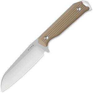 KI1045MS2.jpg Kizer Begleiter Tan G10 AEB-L Sheepsfoot Stainless
