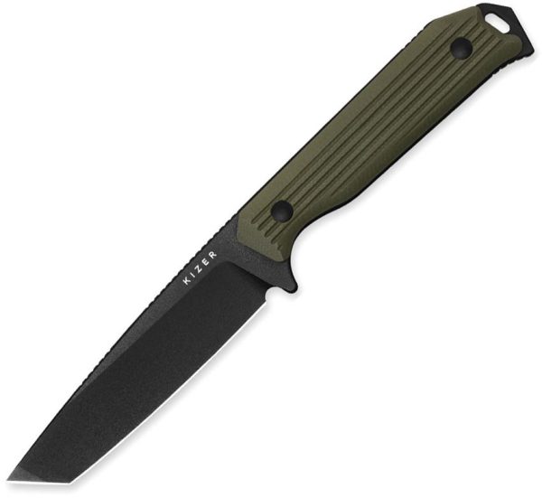 Kizer Begleiter Green G10 AEB-L Tanto Stainless