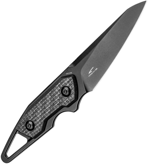 Kizer Cutlery Groom Fixed Blade CF - Carbon Fiber