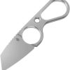 Kizer Cutlery Bowtie Neck Knife - Stonewash D2