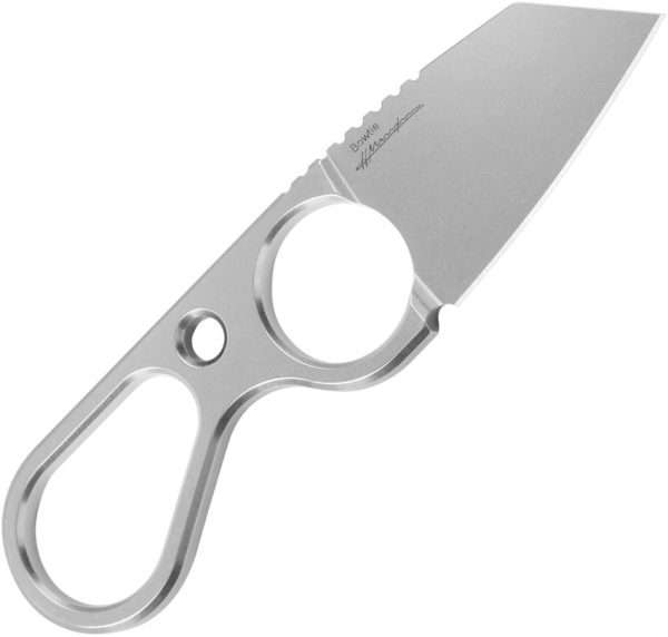 Kizer Cutlery Bowtie Neck Knife - Stonewash D2